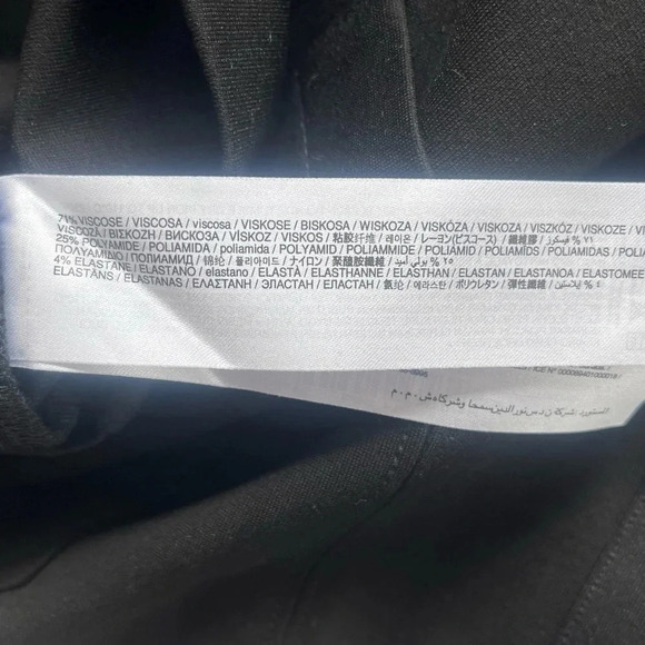 Mango MNG Sustainable Viscose Black Sleeveless Dress Pockets Size M Zipper Back - Picture 6 of 9